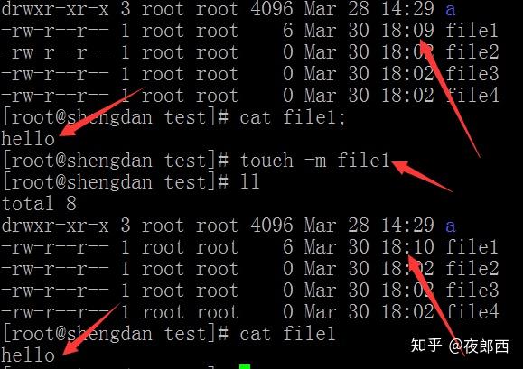 linux文件处理命令之touch常用方法介绍 - 知乎