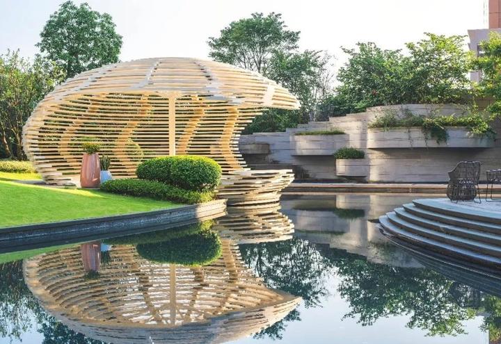 【景观建筑系列】仿木纹漆应用场景 涉木成雅 自然之韵 - 知乎
