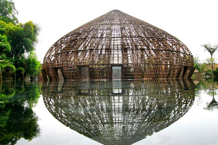 探索竹建筑适合在哪些环境下建造?竹编建筑 竹结构 竹屋 竹廊 - 知乎