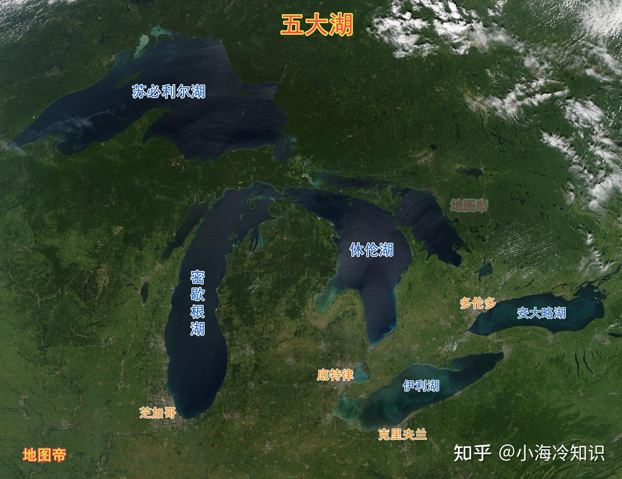 北美五大湖的成因有哪些?