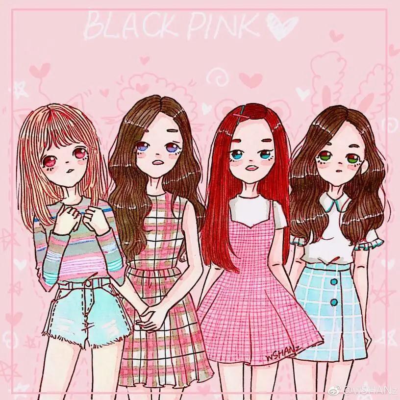 有没有blackpink四人的壁纸无水印