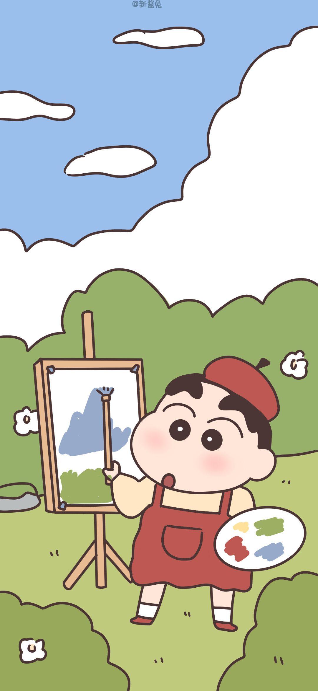 有没有什么蜡笔小新的全面屏壁纸? - 知乎