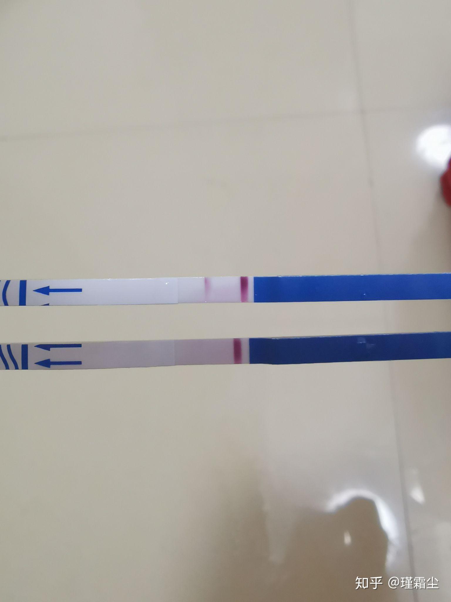 我想知道验孕棒测试两条杠但是一道颜色深一道颜色非常浅这是怀孕了吗