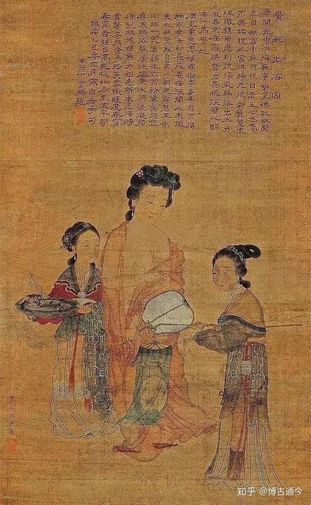 中国絵　乙亥年写貴妃出浴圖　銘有り +　燕君？ 玄宗皇帝楊貴妃図 存信 jpsharunobu65 – 重右衛門