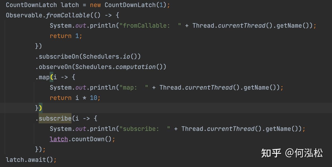 RxJava2 subscribeOn 和 observeOn线程切换 - 知乎