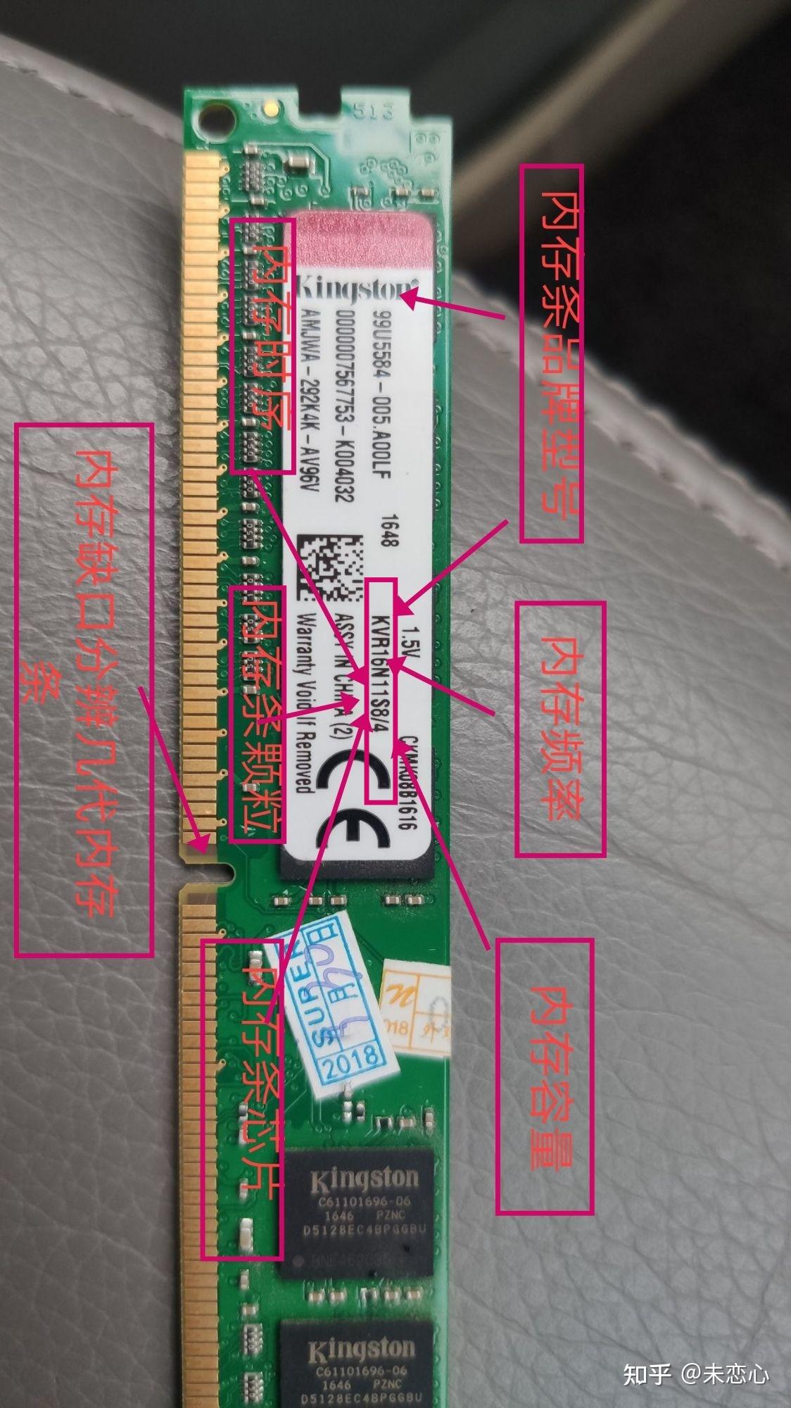 请问这个内存条怎么看型号