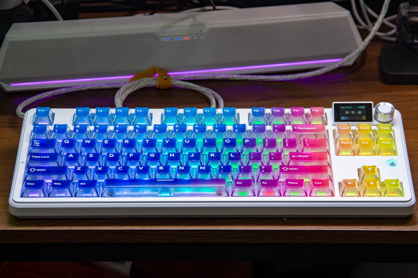 双8K,小屏+旋钮,四个新配色|黑爵MK87 Pro