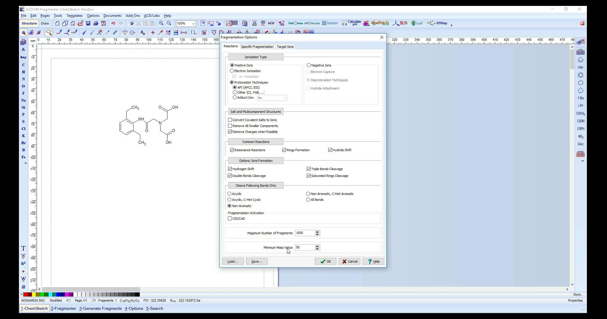 质谱碎片裂解预测软件MS-Fragmenter-demo - 知乎