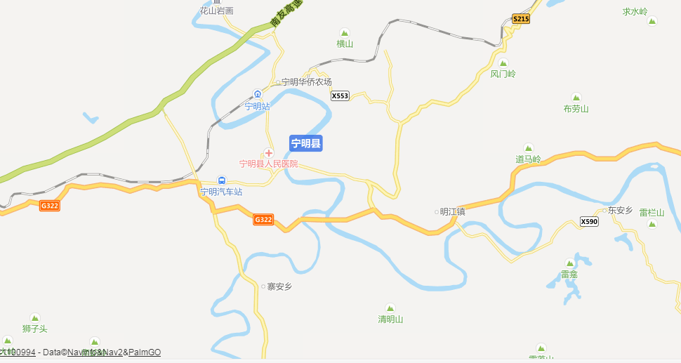 广西宁明地图图高清版图片