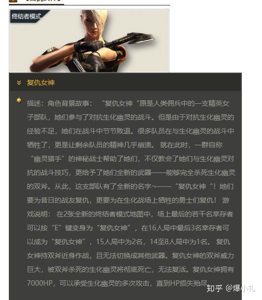 CF复仇女神和异形终结者的背景剧情,揭秘他们不为人知的故事 - 知乎