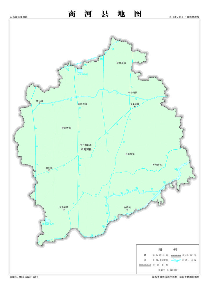 济南市商河县地图