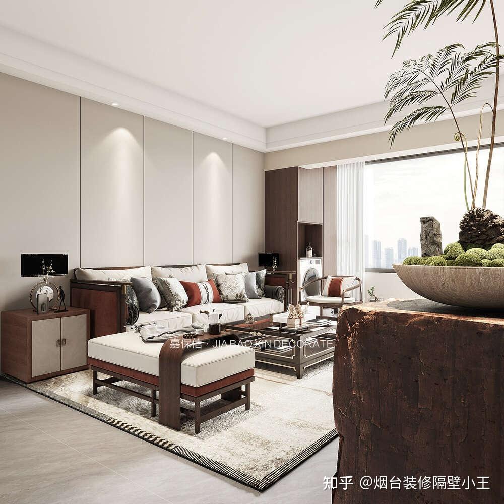 如何理解「新中式」设计中的文化传承？从一套客厅与餐厨案例看东方美学的当代演绎 - 知乎