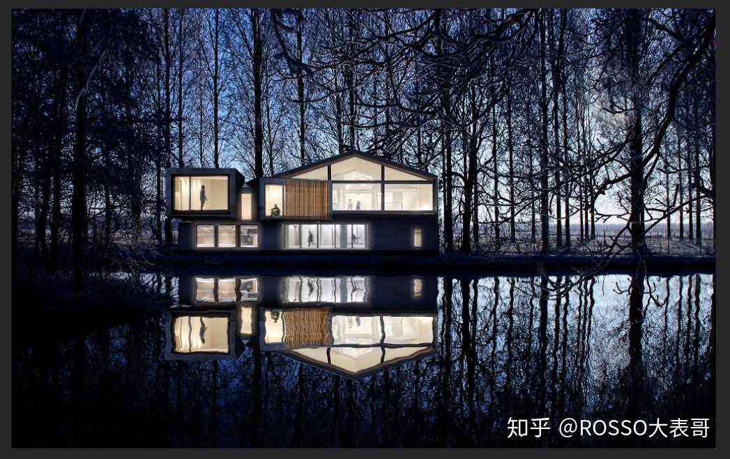 景观建筑效果图su不渲染裸奔出图然后ps的效果图可以有多惊艳