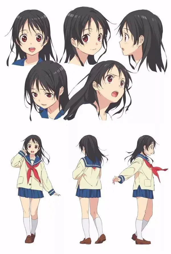 请问哪里有很多动画人物三视图的素材,然后如何自己学习人物的转面图