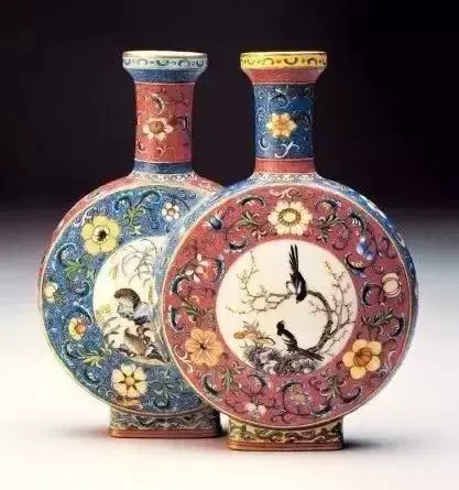 中国古美術/清清代時代珐瑯彩嬰戲紋雙聯蓋瓶/景德鎮製。 y508 中国古美術/清清代時代珐瑯彩嬰戲紋雙聯蓋瓶/