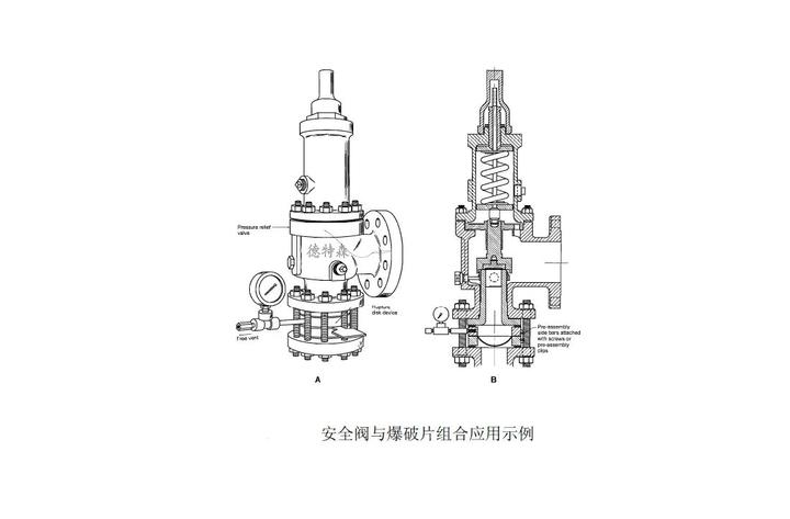 安全阀与爆破片的组合应用