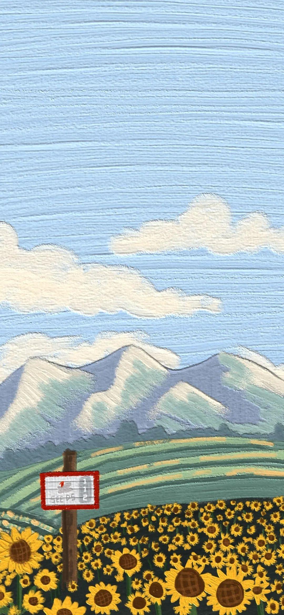 有哪些好看的油画风或简笔风格的壁纸? - 知乎