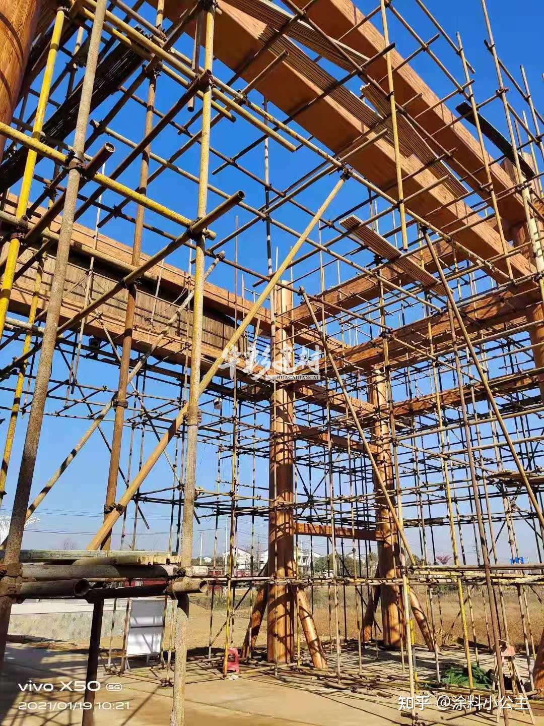 湖北武汉景区仿木纹漆施工真实案例图片 - 知乎