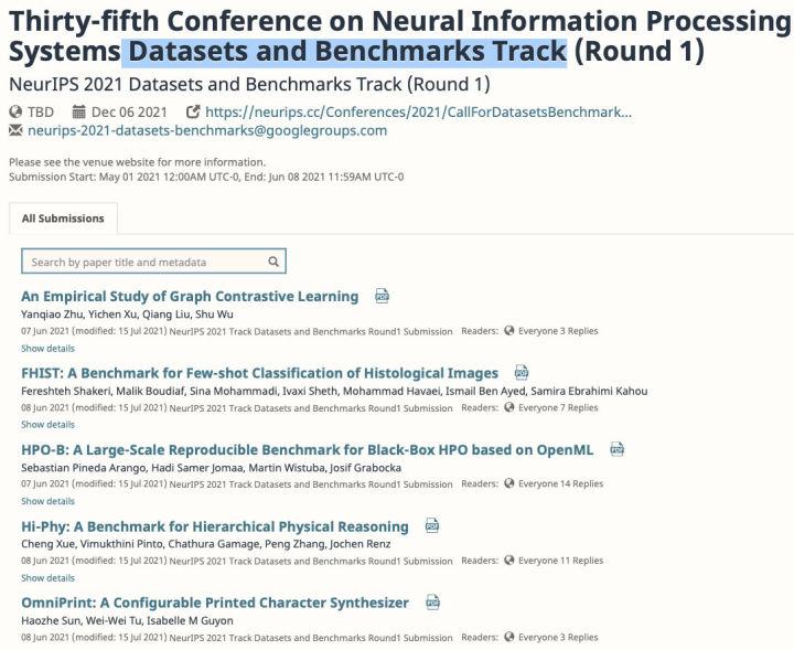 NeurIPS | Datasets And Benchmarks Track - 知乎