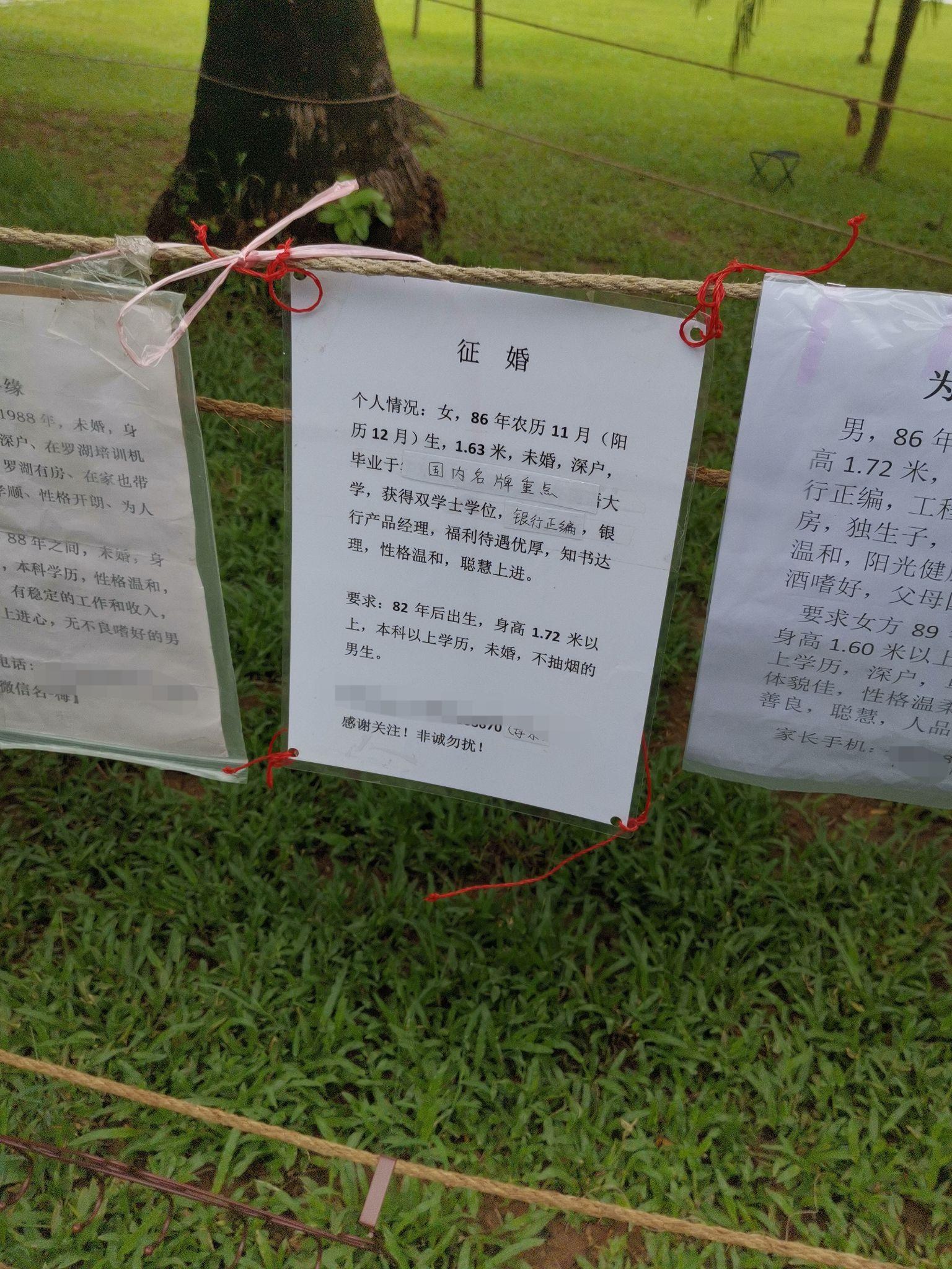 深圳莲花山公园的相亲角靠谱吗