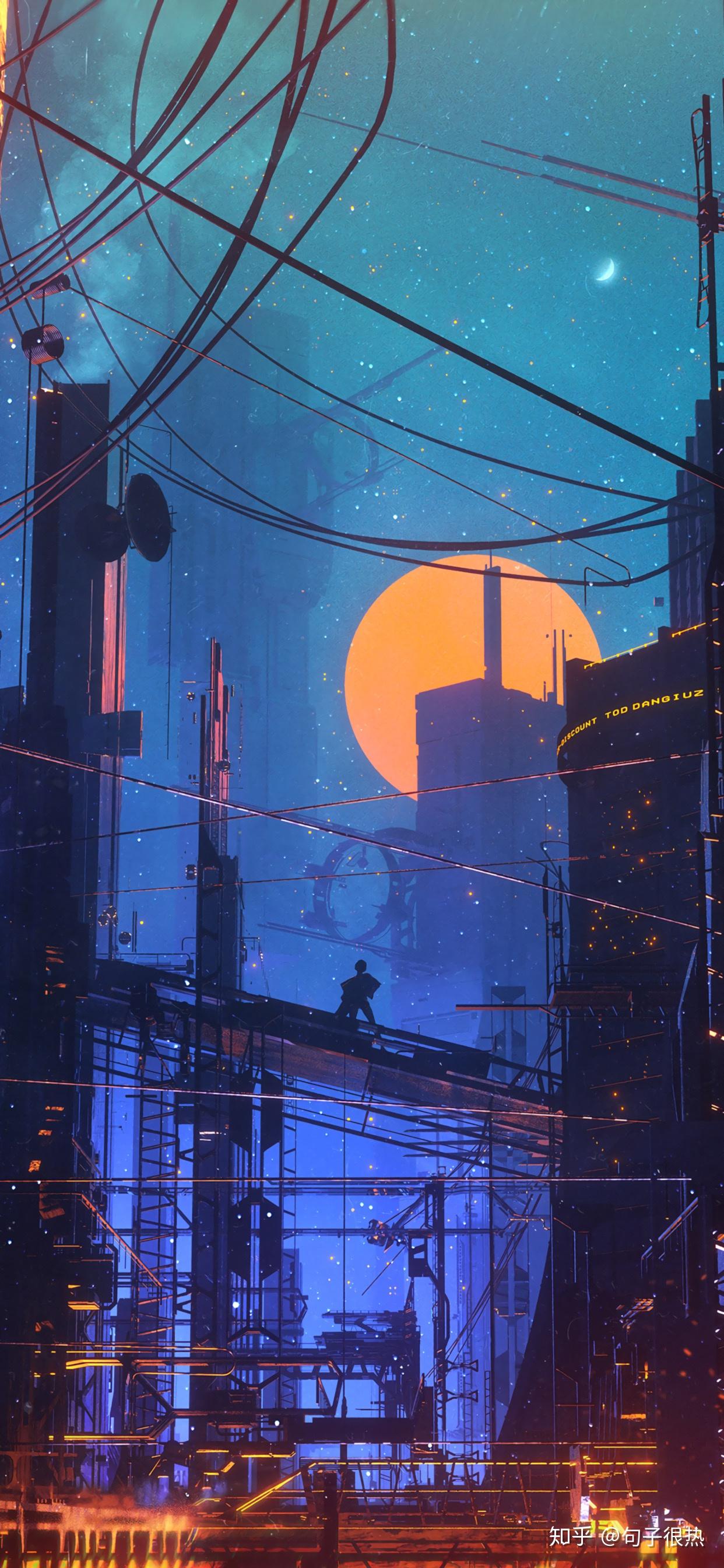 有没有赛博朋克风的全屏壁纸