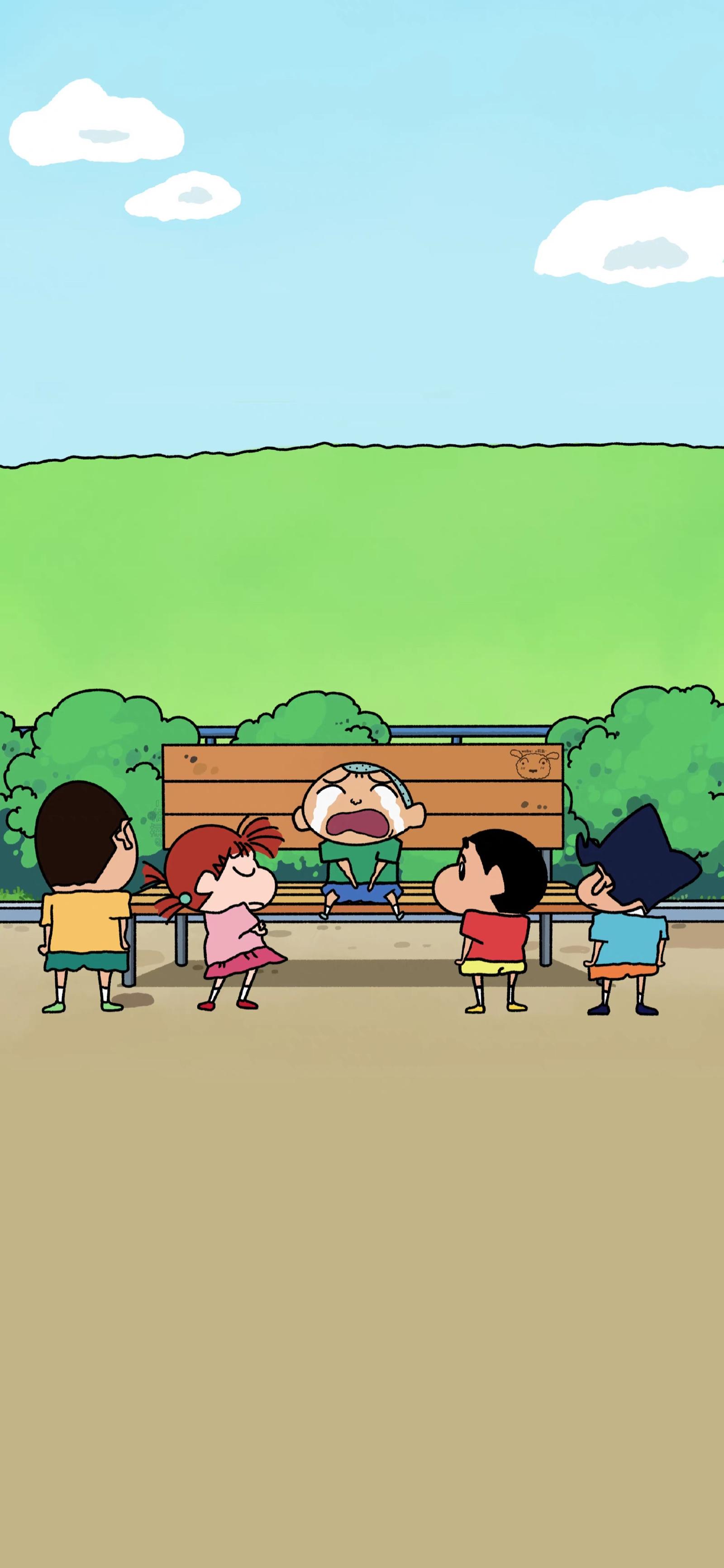 有什有《蜡笔小新》春日部防卫队的壁纸?(清新一点的)? - 知乎