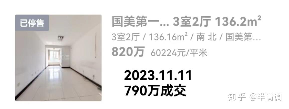 北京楼市继续下跌,次新房跌百万已是常态! - 知乎