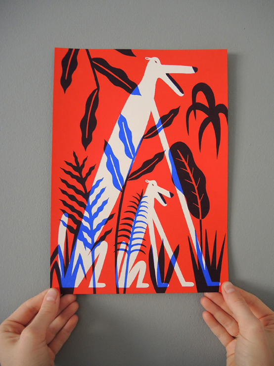 丝网版画在插画中的应用?