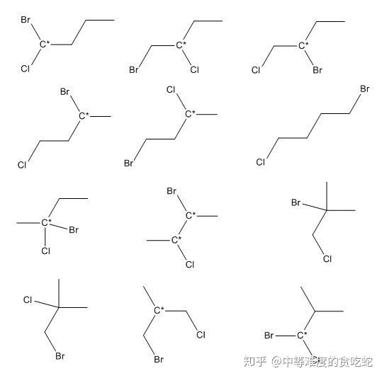 c4h8clbr同分异构体怎么写,一共多少种? - 知乎
