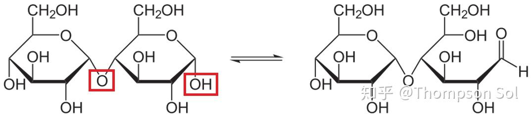 麦芽糖有醛基因此有还原性,为什么在麦芽糖结构式中找不到醛基啊?