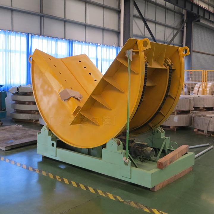 喜鹊包装液压90度钢卷翻转机