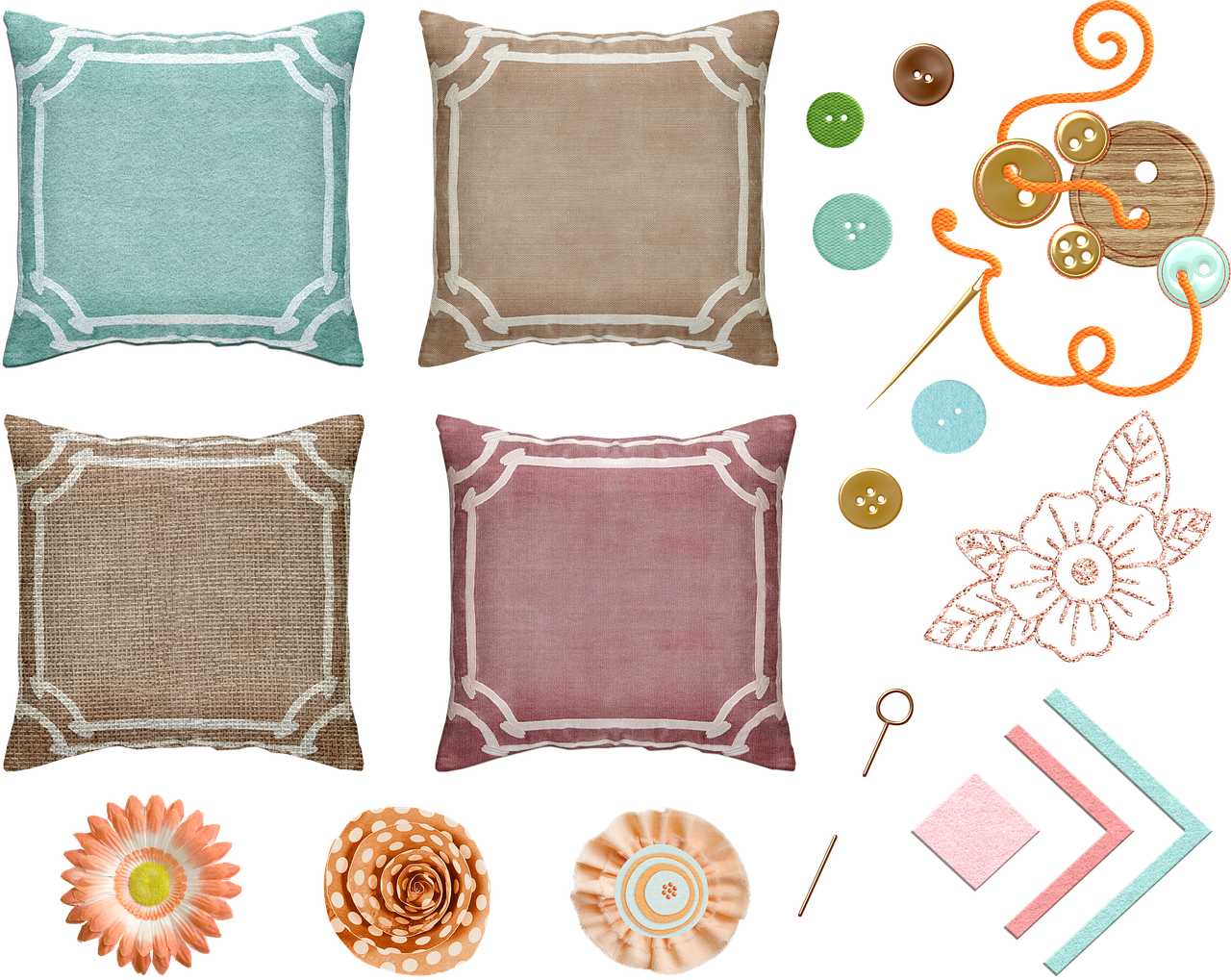 如何自制方形枕头