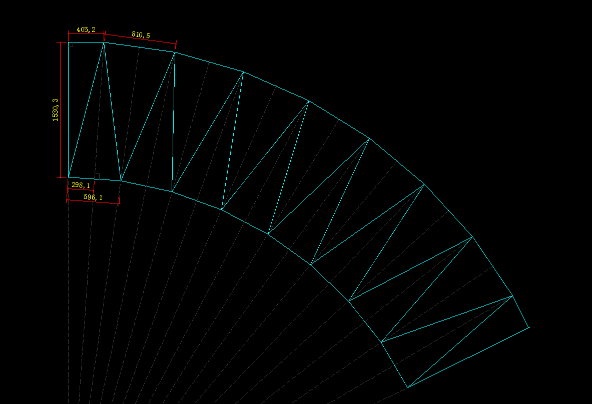 上圆下椭圆的近似圆台展开图该怎么画请看问题描述的投影图