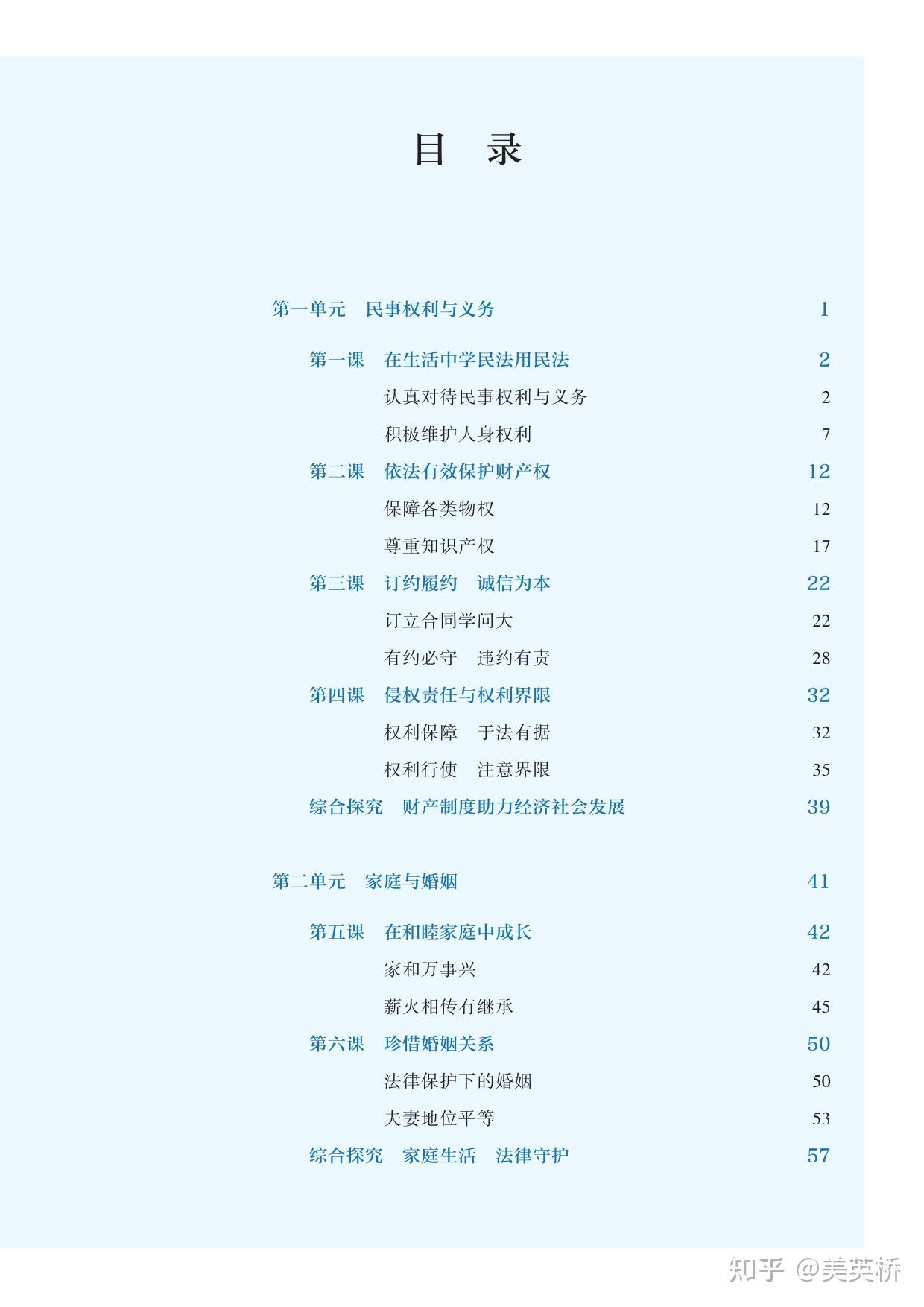 政治必修二课本目录图片