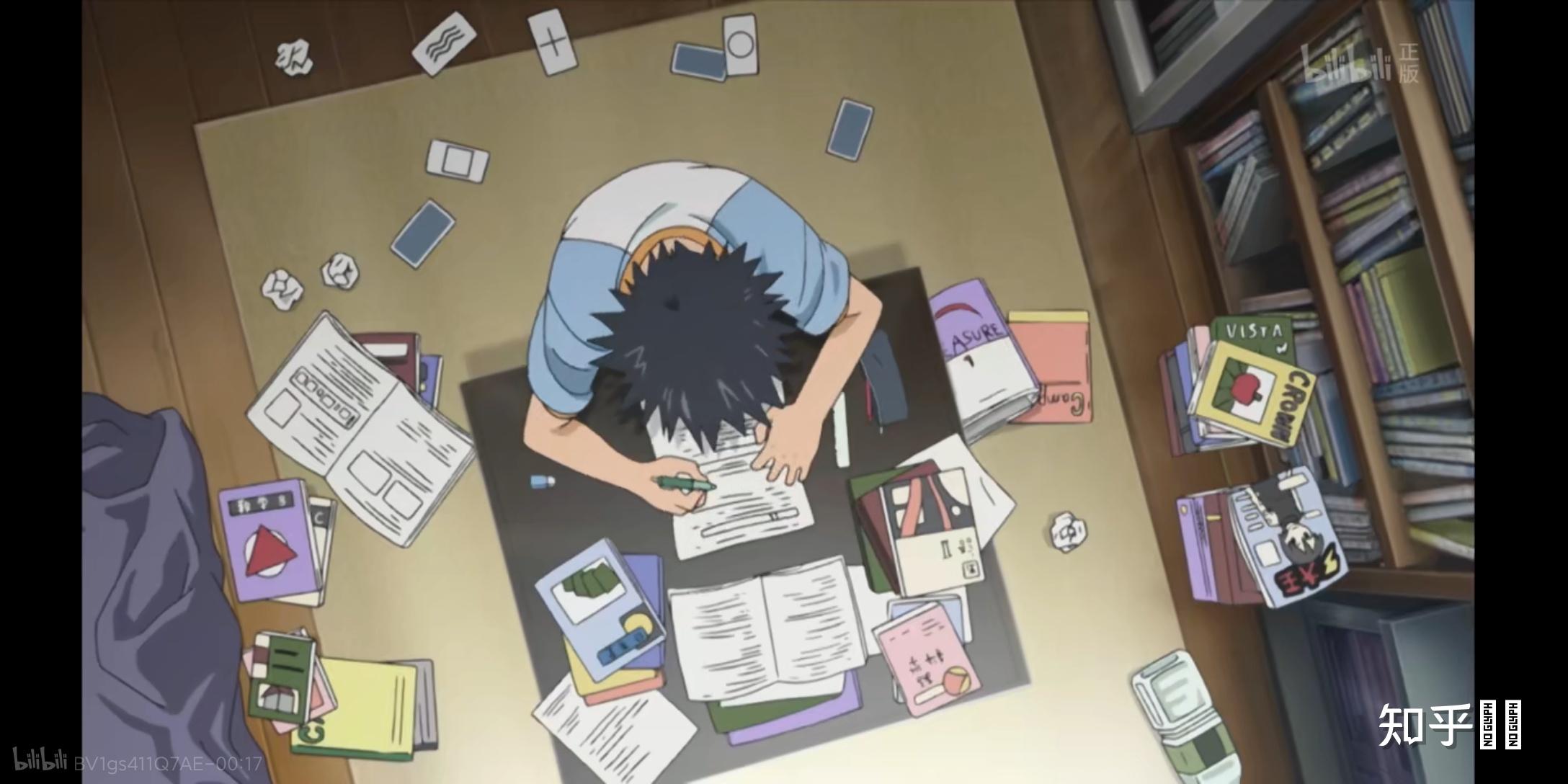 有哪些动漫(动态)里面含有做作业的场景? - 知乎