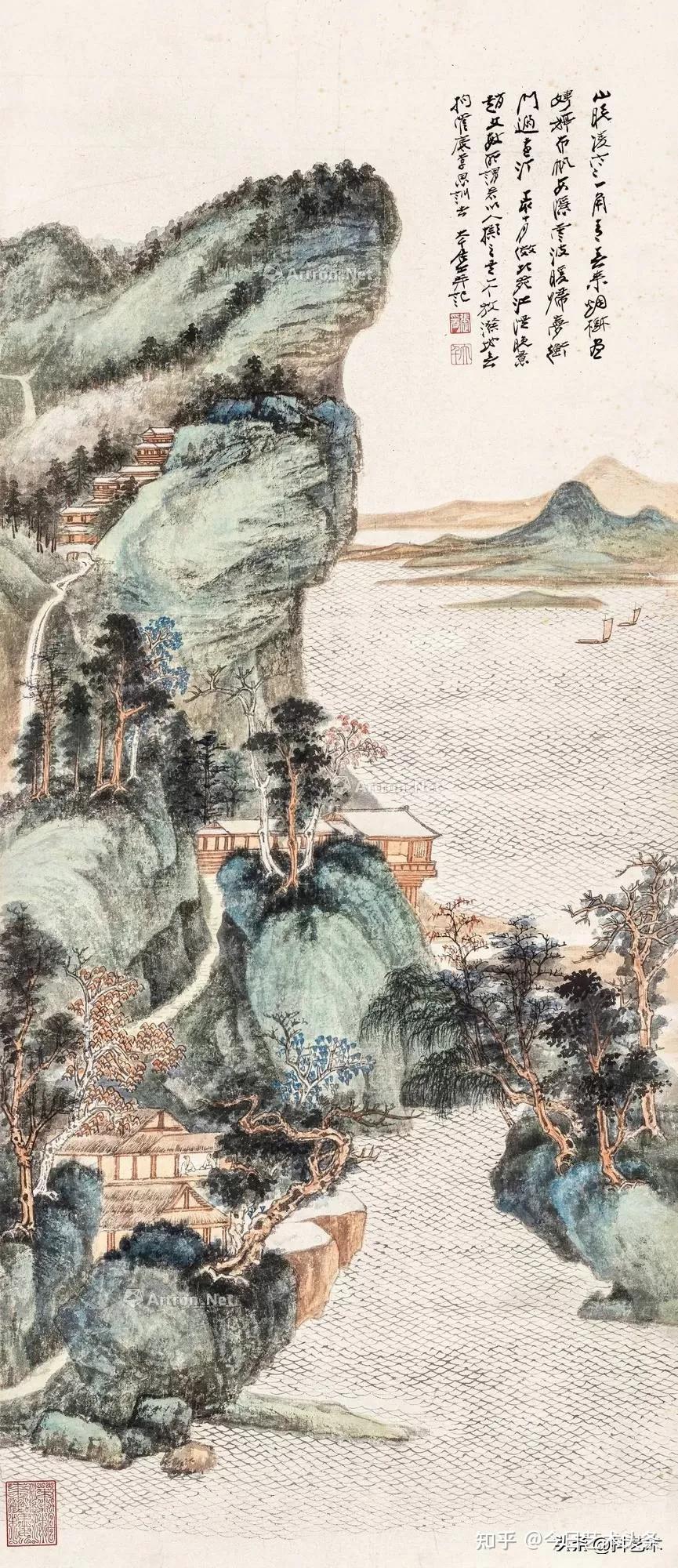 画家张大千2024年成交最贵的十幅国画作品- 知乎