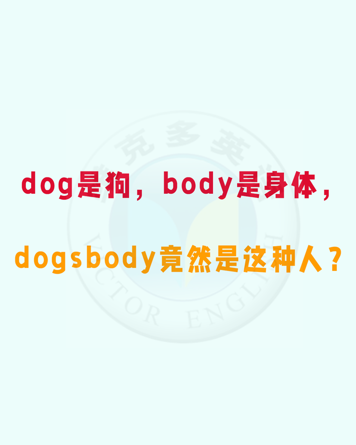 dog是狗，body是身体，dogsbody竟然是这种人？ 知乎
