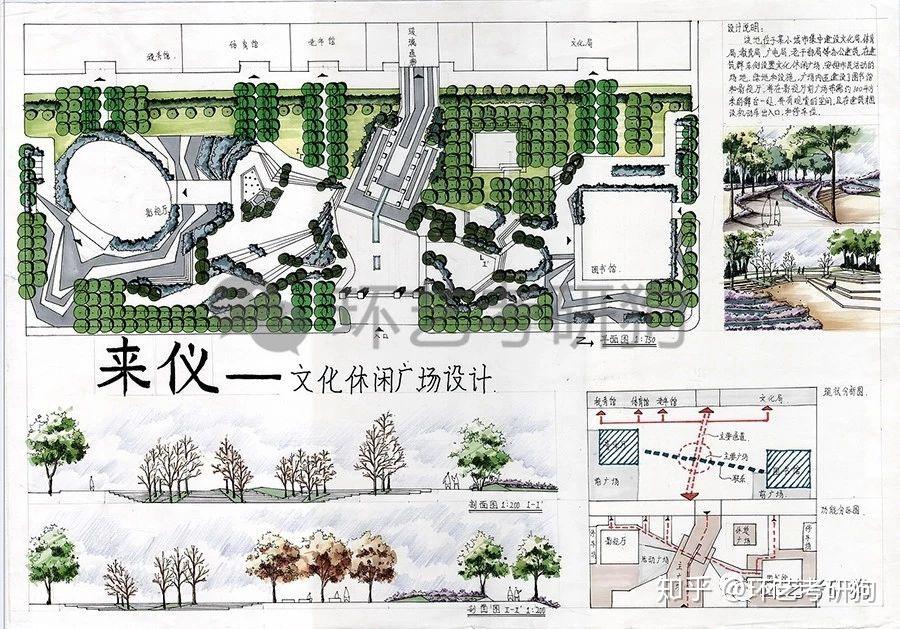 景观快题丨广场景观专题作品集锦/环艺考研狗 - 知乎