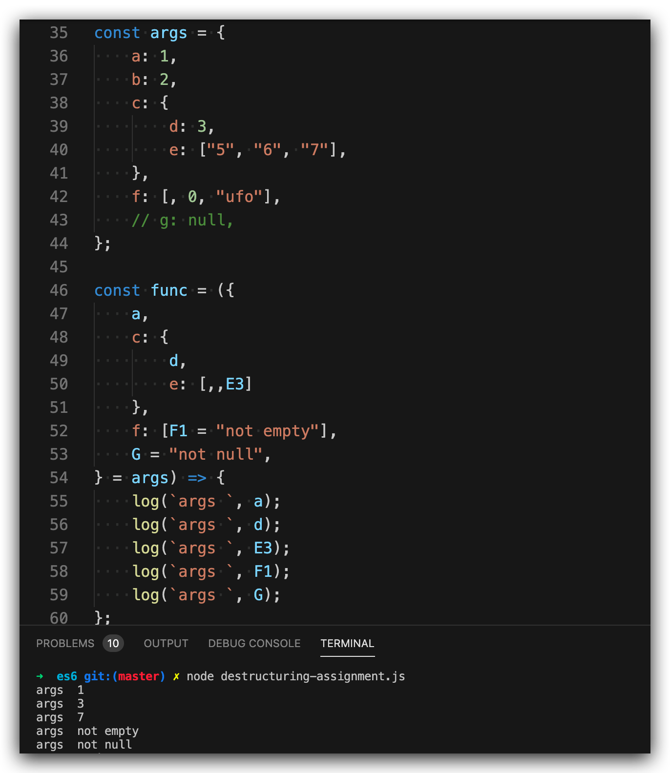 Js In Depth ES6 Destructuring Assignment Js in depth es6 destructuring assignment