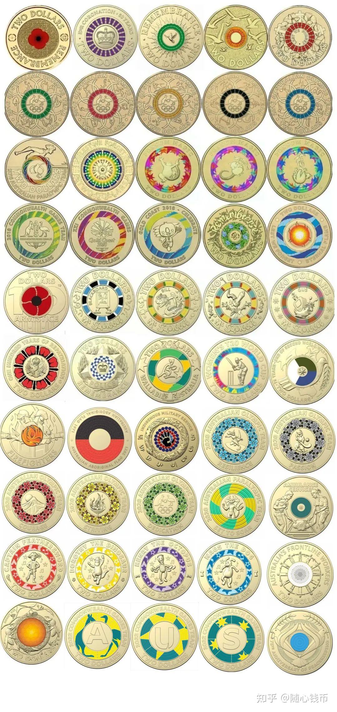 2022版】色彩缤纷的澳大利亚2澳元流通纪念币- 知乎