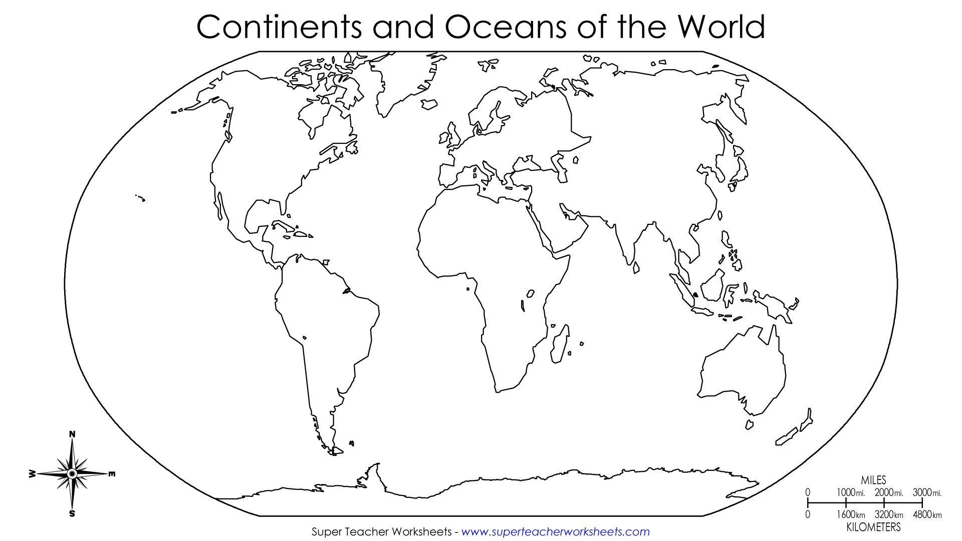 世界七大洲轮廓图简易图片