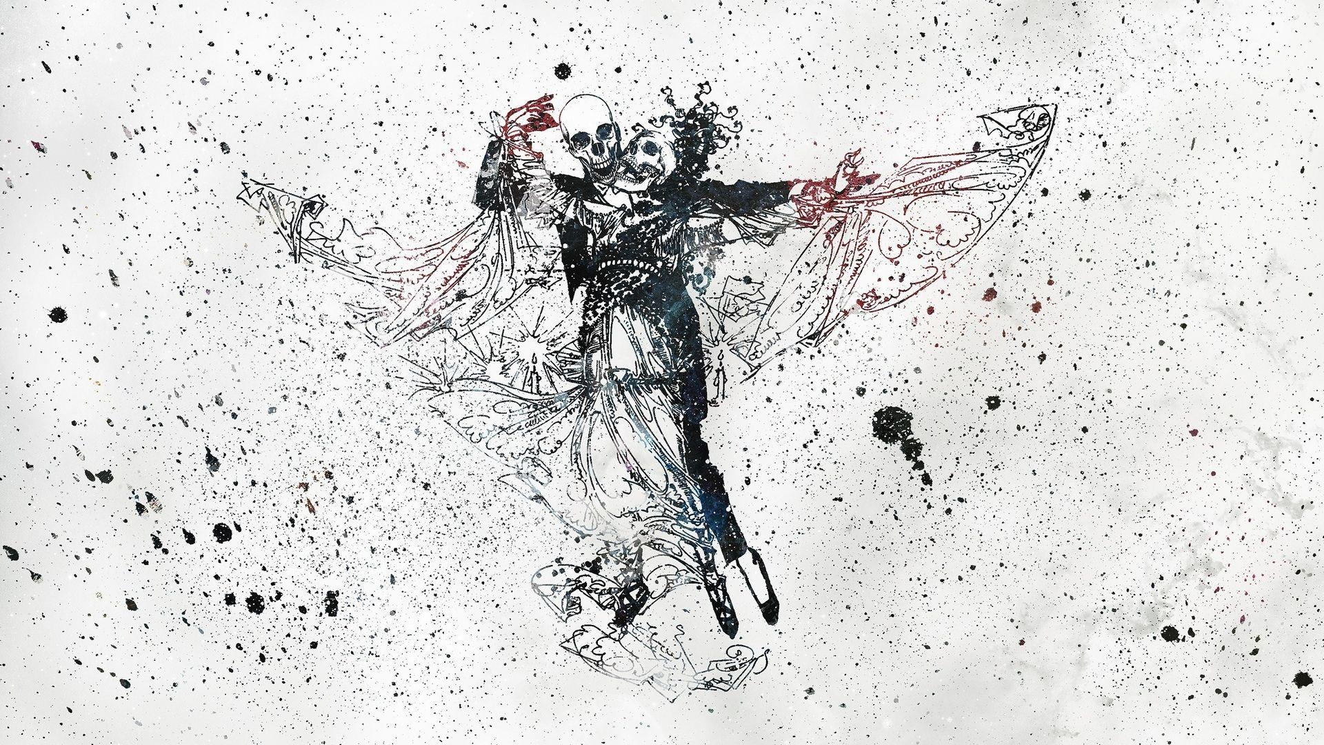 有哪些好看的骷髅壁纸或者插画