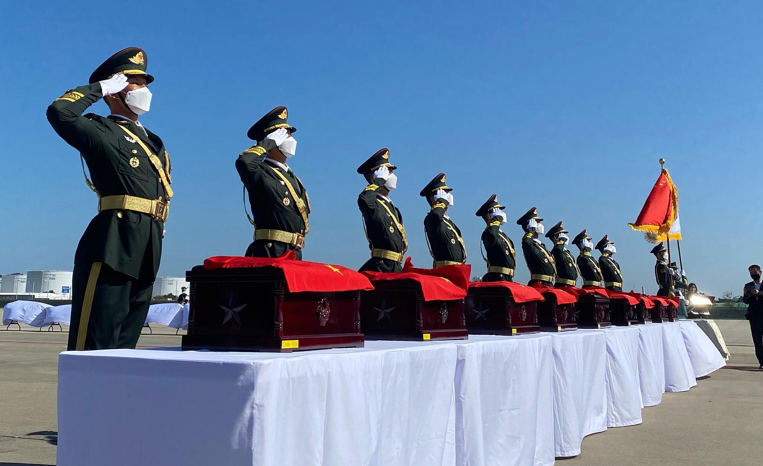 当地时间22日上午第10批在韩志愿军烈士遗骸装殓仪式在韩国举行有哪些
