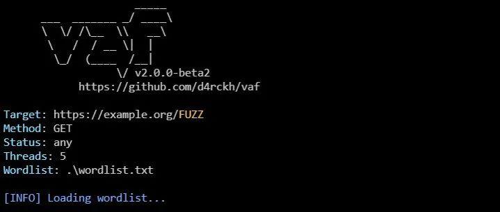 vaf-web-fuzzer