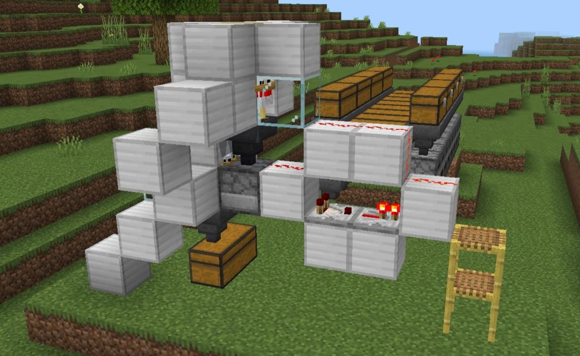 全自动鸡肉机怎么建造？——我的世界基岩版知识篇（12） - 知乎