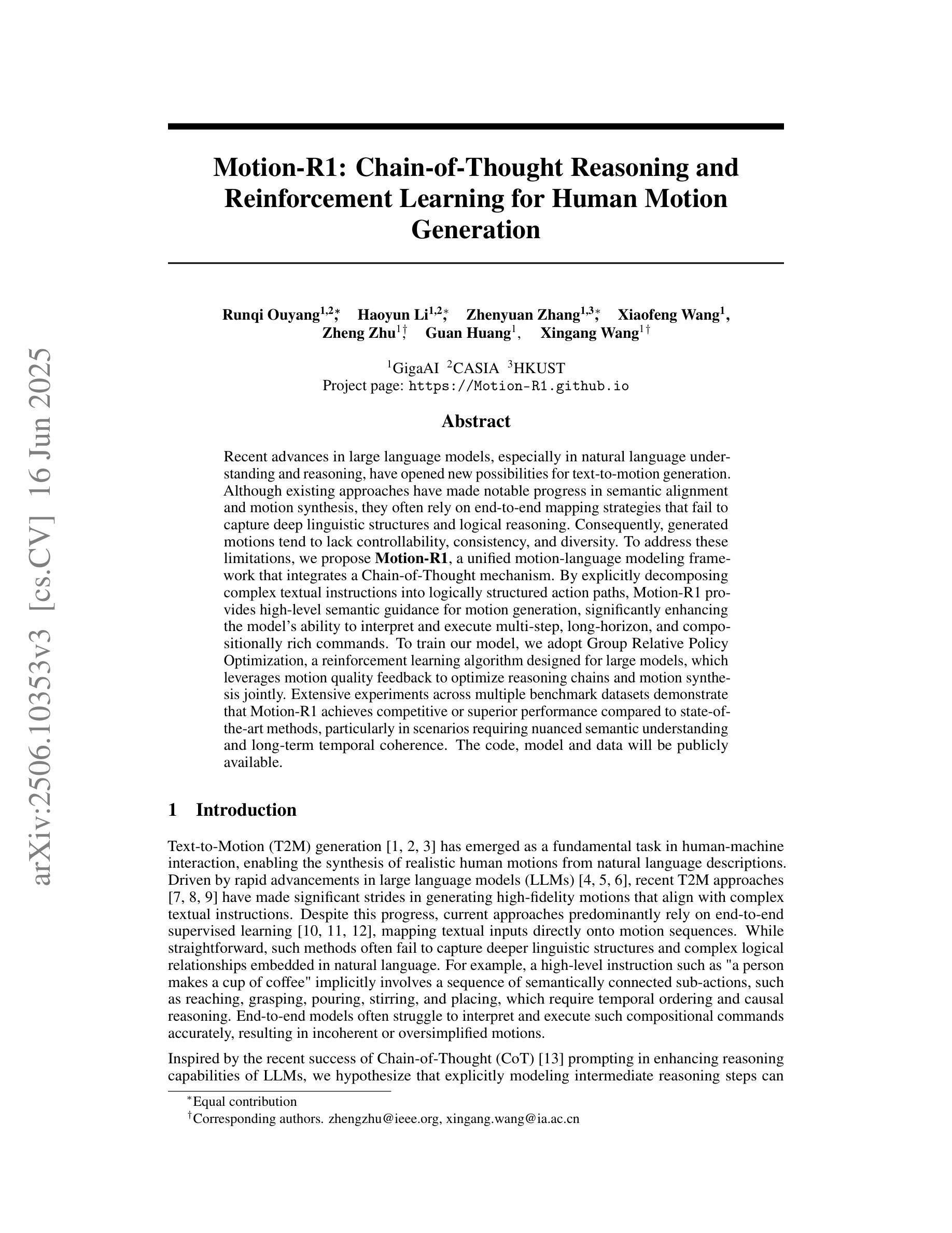 Text-to-Motion