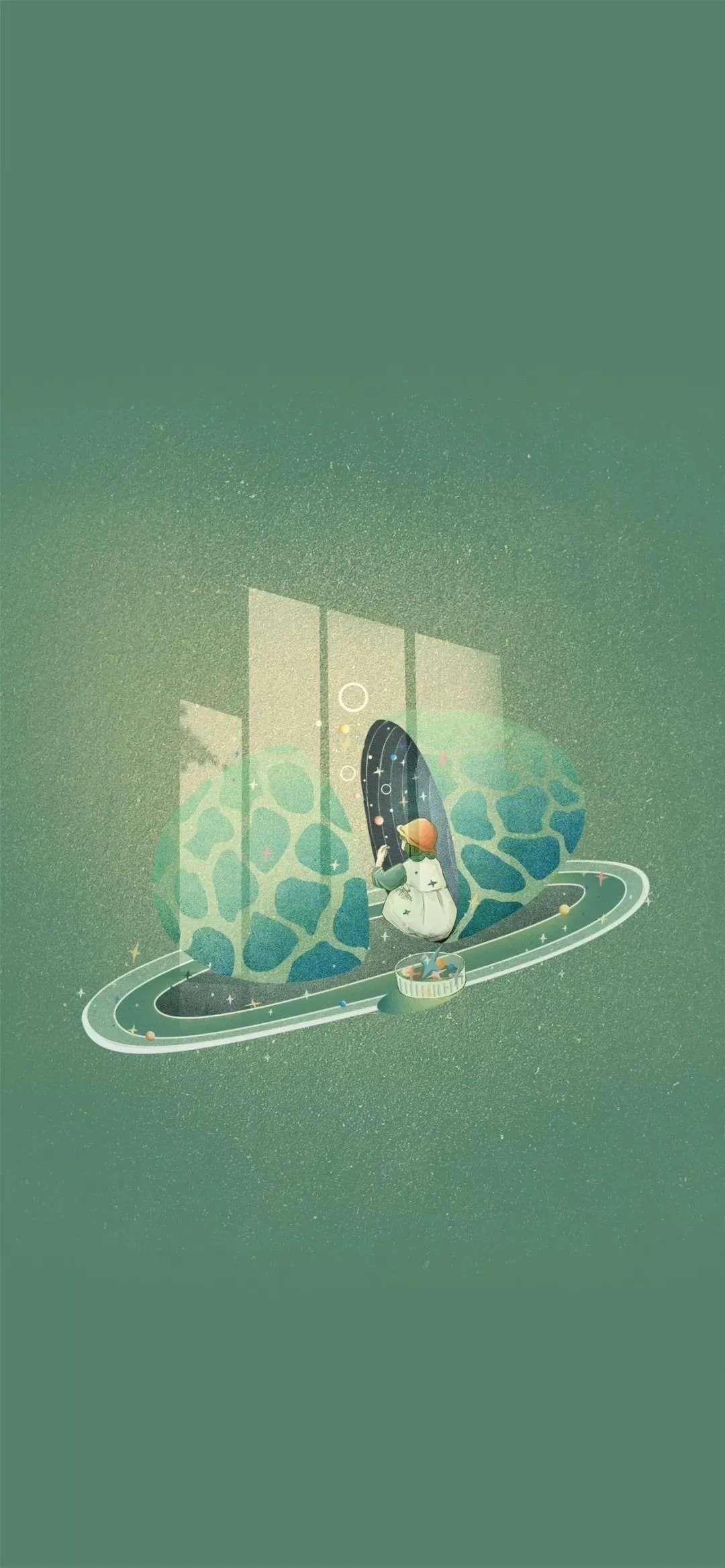 有什么美到极致的绿色壁纸?(绿色壁纸好看卡通动漫)