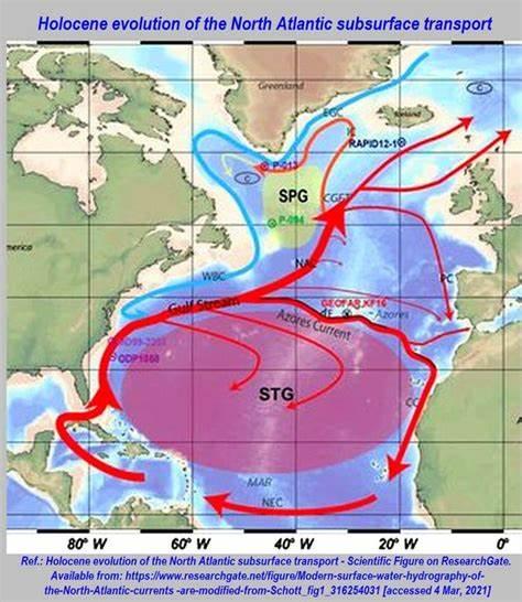 墨西哥湾暖流流向图片