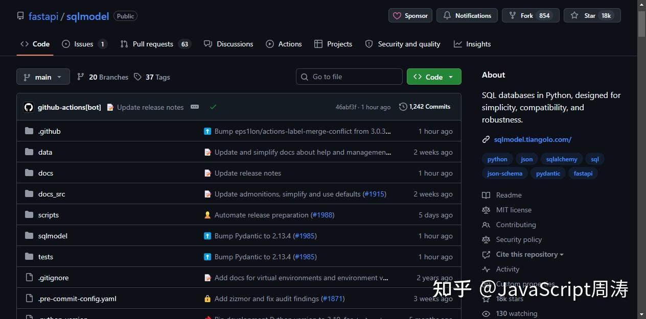SQLModel：FastAPI 作者写的 ORM，把 Pydantic 和 SQLAlchemy 缝在一起了 - 知乎