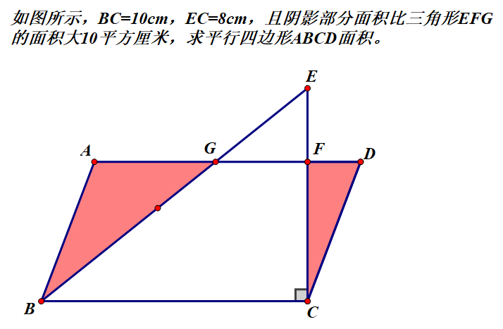 面积问题 求平行四边形abcd的面积 知乎